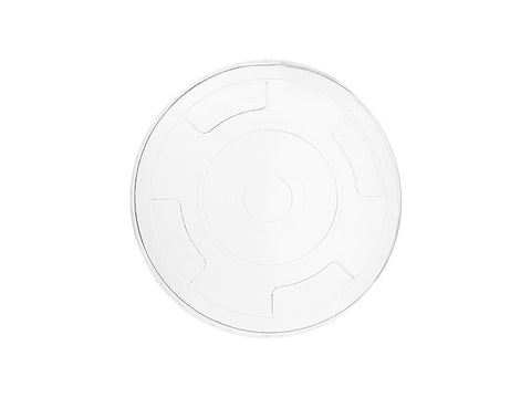 Flat PLA lid with X straw hole