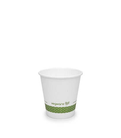 6oz white hot cup - smallest lid