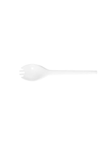 5in RCPLA compostable spork - white