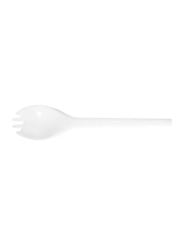 6in RCPLA compostable spork - white