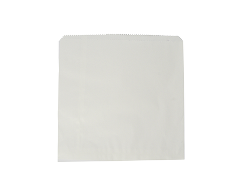 Recycled flat bag 21.5 x 21.5cm - white