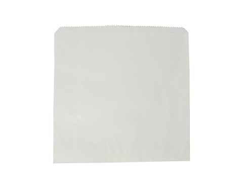 Recycled flat bag 25.4 x 25.4cm - white