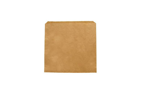 Recycled flat bag 17.7 x 17.7cm - kraft