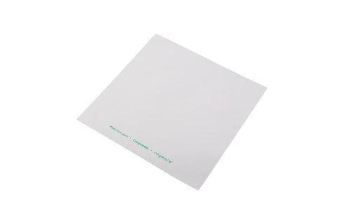 PLA window bag 19 x 19cm - clear/white