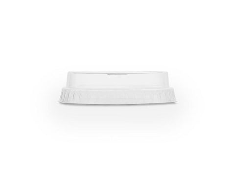 Flat PLA lid, straw slot (fits 76 series)