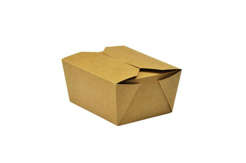 No.1 food carton 700ml (11 x 9 x 6.5cm) - kraft