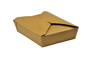 No.2 food carton 1500ml (19.5 x 14 x 5cm) - kraft