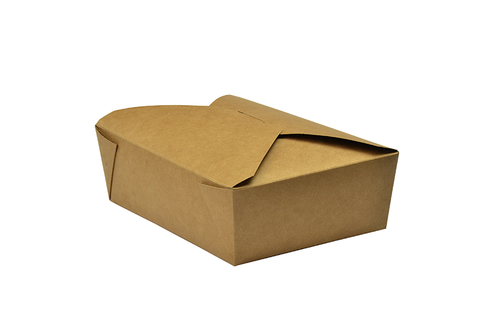 No.3 food carton 1800ml (19.5 x 14 x 6.5cm) - kraft