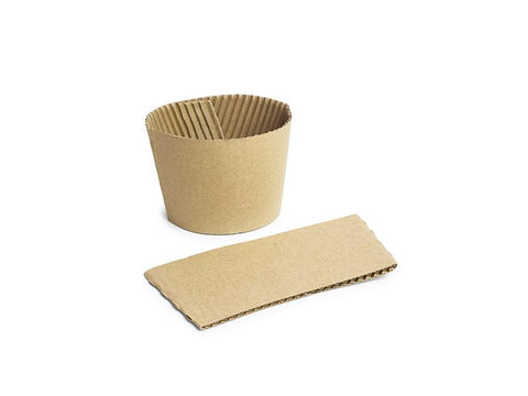 Small hot cup sleeve (fits 8oz cup) - kraft