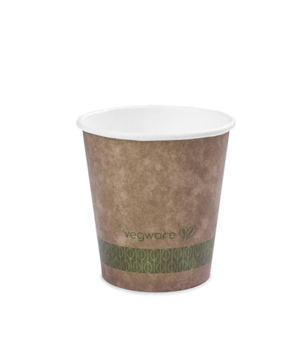 10oz brown kraft hot cup - large lid