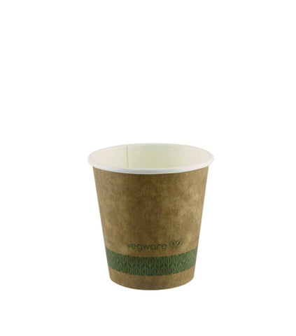 8oz brown kraft hot cup - small lid
