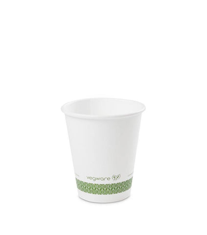 8oz white hot cup - small lid