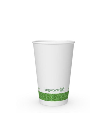 10oz white hot cup - small lid