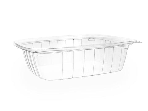 24oz (750ml) Rectangular container - clear