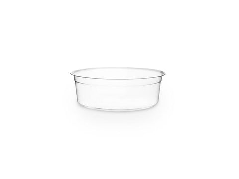 8oz (250ml) Round container - clear