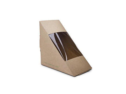 75mm deep fill sandwich wedge - kraft